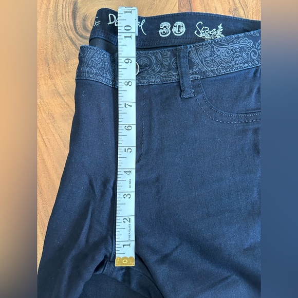 DESIGUAL Women's Slim Fit Denim Jeans Embroidered Detail - Picture 3 of 11